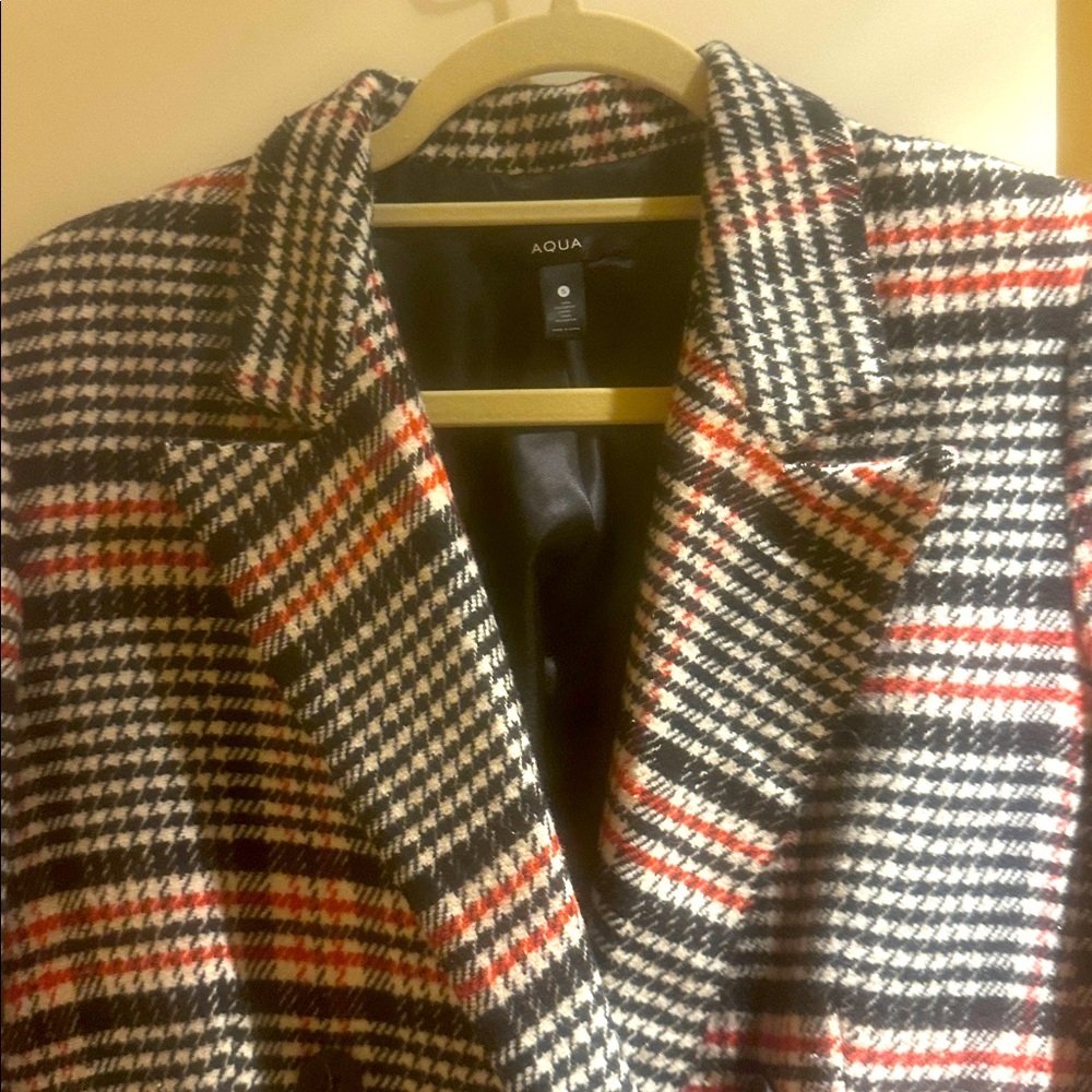 Aqua worn once Plaid Women's Jacket